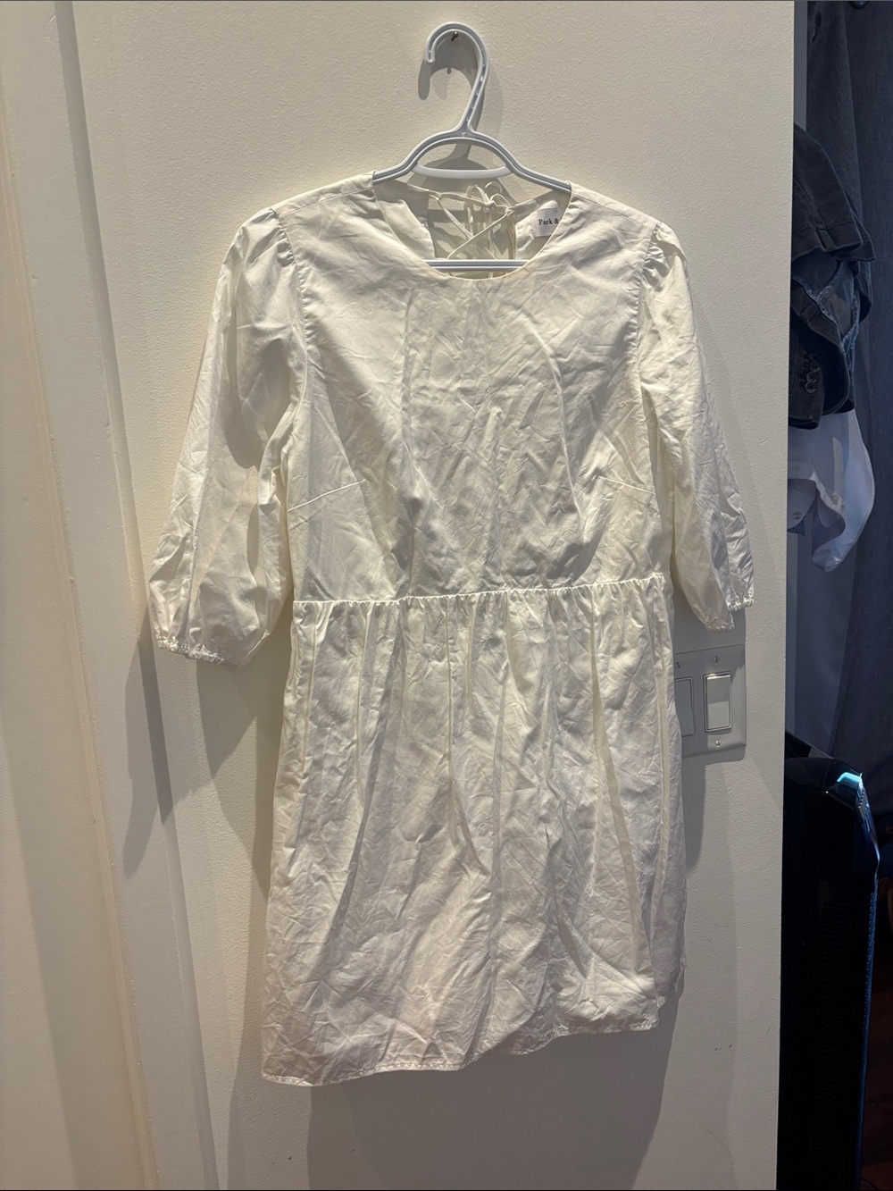 Park & Fifth White Cotton Dress